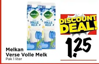 Vomar Voordeelmarkt Melkan verse volle melk 1 liter aanbieding