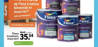 GAMMA Flexa Creations muurverf 2.5 liter aanbieding