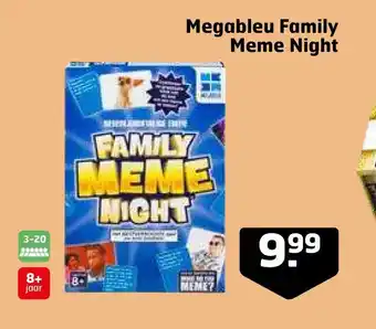 Trekpleister Megableu family meme night aanbieding