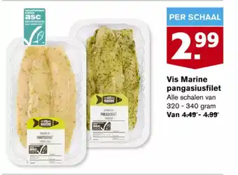 Hoogvliet Vis marine pangasiusfilet 320-340g aanbieding