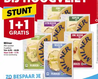 Hoogvliet Milner 1+1 gratis aanbieding