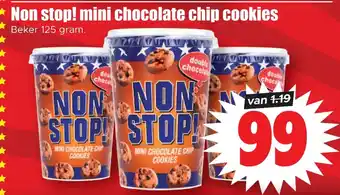 Dirk Non stop! mini chocolate chip cookies aanbieding