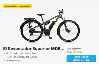 Stella fietsen El reventador superior mdb urban aanbieding