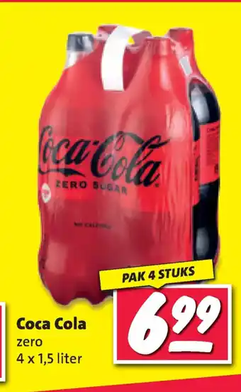 Nettorama Coca cola zero 4 stuks aanbieding