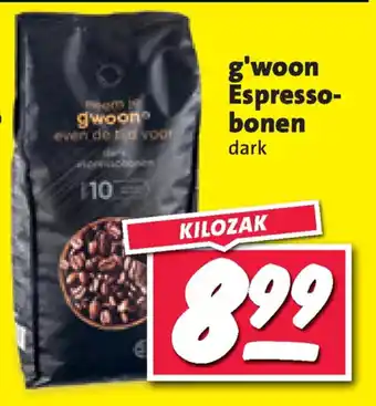 Nettorama G'woon espresso-bonen aanbieding