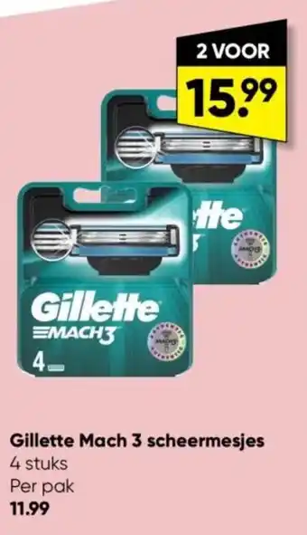 Big Bazar Gillette mach 3 scheermesjes aanbieding