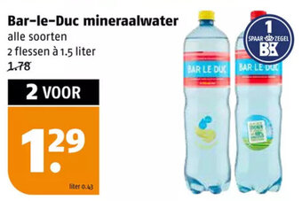 Poiesz Bar-le-duc mineraalwater aanbieding