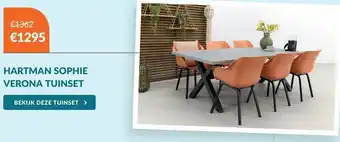 Van der Garde tuinmeubelen Hartman Tuinset Sophie Verona aanbieding
