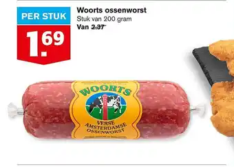 Hoogvliet Woorts ossonworst 200 gram aanbieding