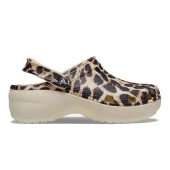 BDstore.com Crocs classic platform animal remix bone leopard klompen dames aanbieding