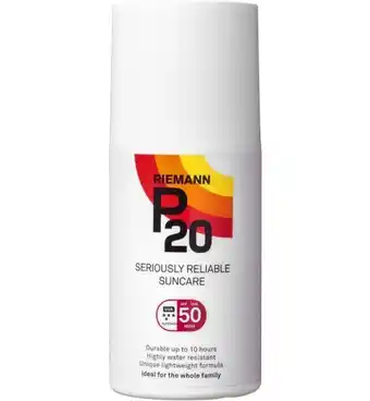 Koopjes Drogisterij Riemann p20 spf 50+ spray (200ml) aanbieding