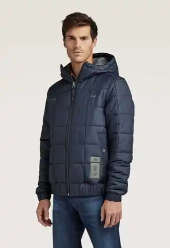 OPEN32 G-star raw meefic quilted hooded jas aanbieding