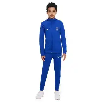 Voetbalshop.nl Nike paris saint-germain strike hooded trainingspak 2022-2023 kids blauw wit aanbieding