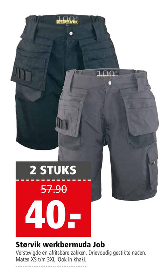 Welkoop Størvik Job - Werkbermuda aanbieding