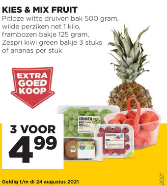 Jumbo Kies & mix fruit aanbieding