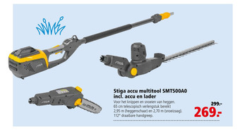 Welkoop STIGA SMT 500 AE 48V kit (incl. Accu en lader) - Accu Multitool aanbieding