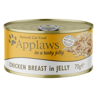 Zooplus 6x70g kip in gelei applaws kattenvoer aanbieding