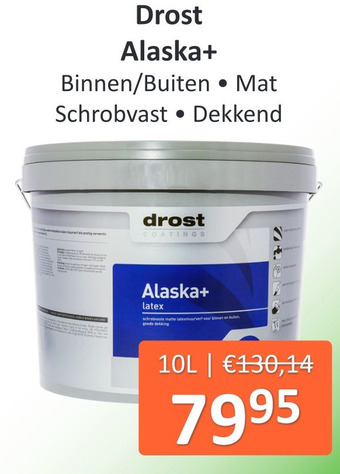 De Verfzaak Drost Alaska+ aanbieding