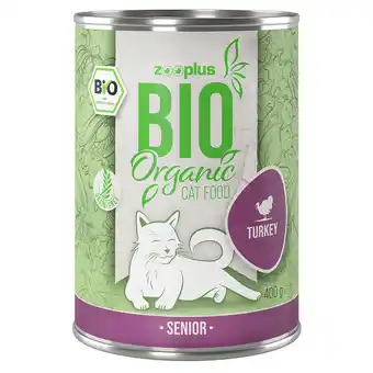 Zooplus 12x400g senior kalkoen met wortel zooplus bio kattenvoer aanbieding