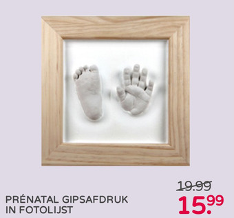 Prenatal PRÉNATAL GIPSAFDRUK IN FOTOLIJST aanbieding