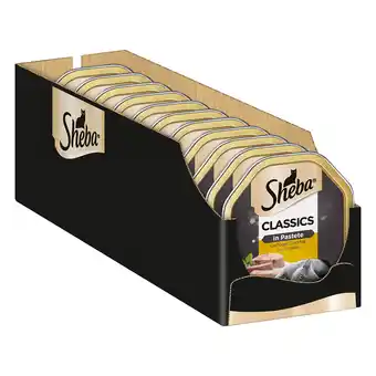 Zooplus 44x85g kuipjes in paté gevogelte cocktail sheba kattenvoer aanbieding