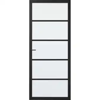 Praxis Cando industrial binnendeur stratford mat glas opdek links 93x231,5 cm aanbieding