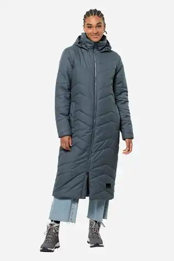 Bever Jack wolfskin kyoto long dames jas blauw aanbieding