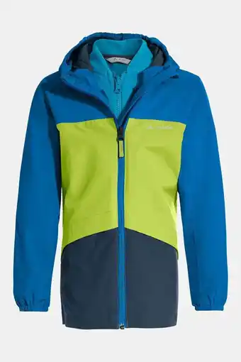 Bever Vaude escape 3-in-1 jas junior blauw aanbieding