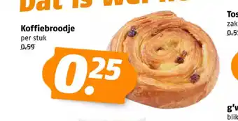 Poiesz Koffiebroodje per stuk aanbieding