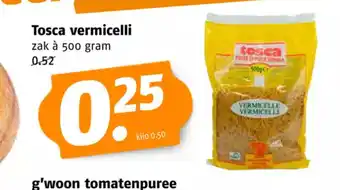 Poiesz Tosca vermicelli zak a 500 gram aanbieding