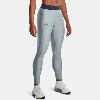 Under Armour Dameslegging heatgear® branded waistband harbor blauw / downpour grijs l aanbieding