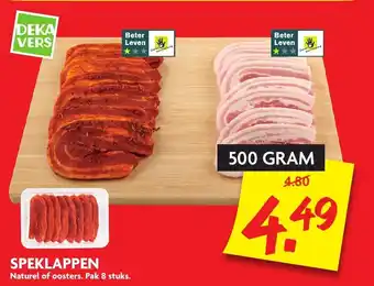 Dekamarkt Speklappen 500 gr aanbieding