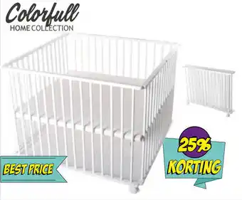 Van Asten BabySuperstore Colorfull Home Box Hugo Wit Inklapbaar aanbieding
