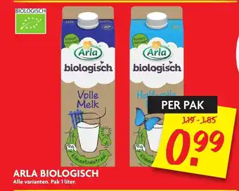 Dekamarkt Arla biologisch 1L aanbieding