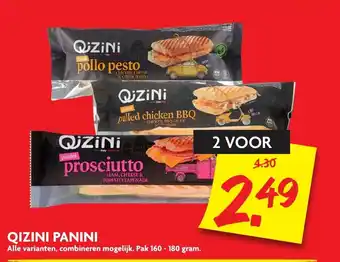 Dekamarkt Qizini panini 2*160-180 gr aanbieding