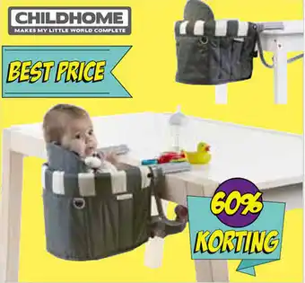 Van Asten BabySuperstore Childhome Tafelhangstoel Retro Gestreept aanbieding