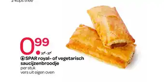 Spar Royal- of vegetarisch saucijzenbroodje aanbieding