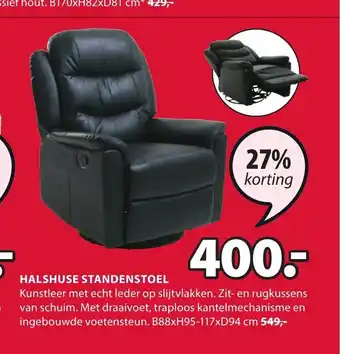 Jysk Halshuse Standenstoel aanbieding