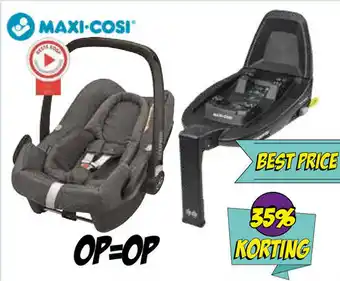 Van Asten BabySuperstore Maxi Cosi Autostoel Rock Sparkling Grey + Base FamilyFix2 aanbieding