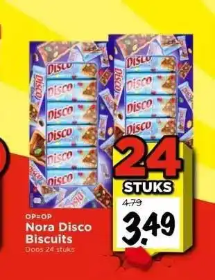 Vomar Voordeelmarkt Nora disco biscuits aanbieding