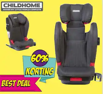 Van Asten BabySuperstore Childhome Autostoel Isotop Zwart aanbieding