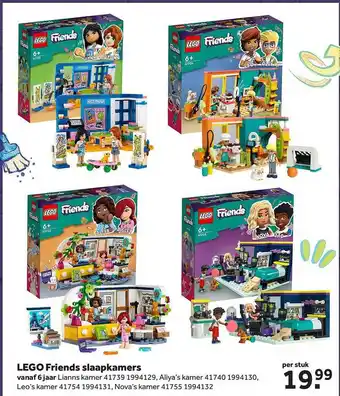 Intertoys Lego friends slaapkamers aanbieding