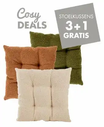 Casa Cosy deals stoelkussen 3+1 gratis aanbieding