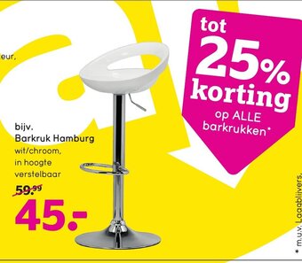 Leen Bakker Barkruk hamburg aanbieding