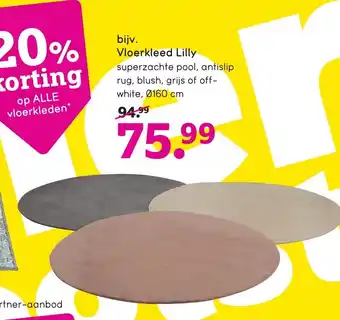 Leen Bakker Vloerkleed lilly aanbieding