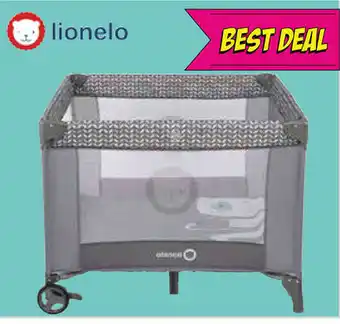 Van Asten BabySuperstore Resbed / Box Lionelo Sofie Grey Scandi aanbieding