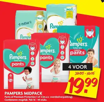 Dekamarkt Pampers midpack 4 st aanbieding