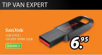 Expert Sandisk usb-stick | cruzer spark 32gb aanbieding