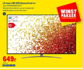 Makro LG smart 8k UHD Nanocell led-tv Type 65NAN0966PA (65") aanbieding