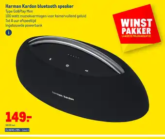 Makro Harman Kardon bluetooth speaker Type Go&Play Mini aanbieding